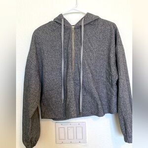 ZARA Oversized Hoodie Sweater with half zip. NEW with no tags.
